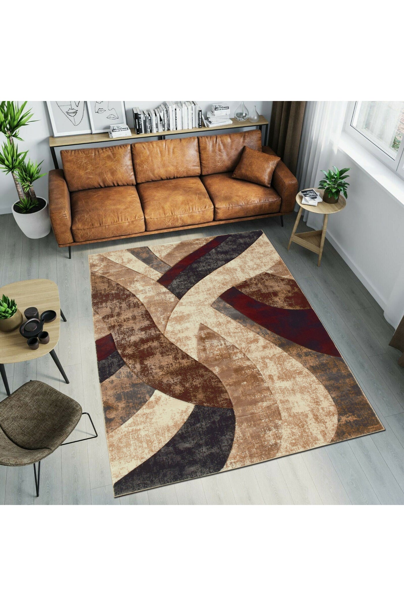 Ellie Contemporary Rug - 119 Beige