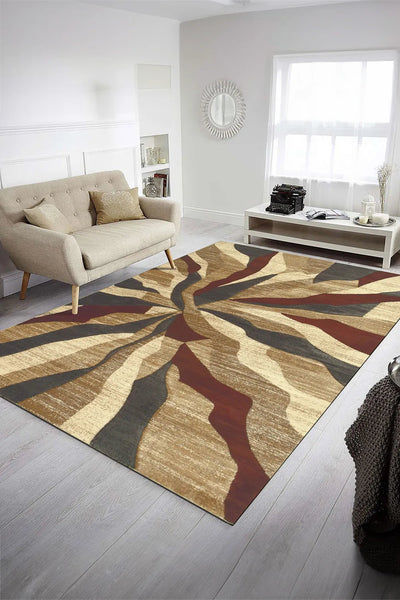 Ellie Retro Rug - 101 Brown