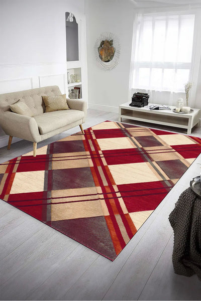 Ellie Diamond Rug - 103 Red