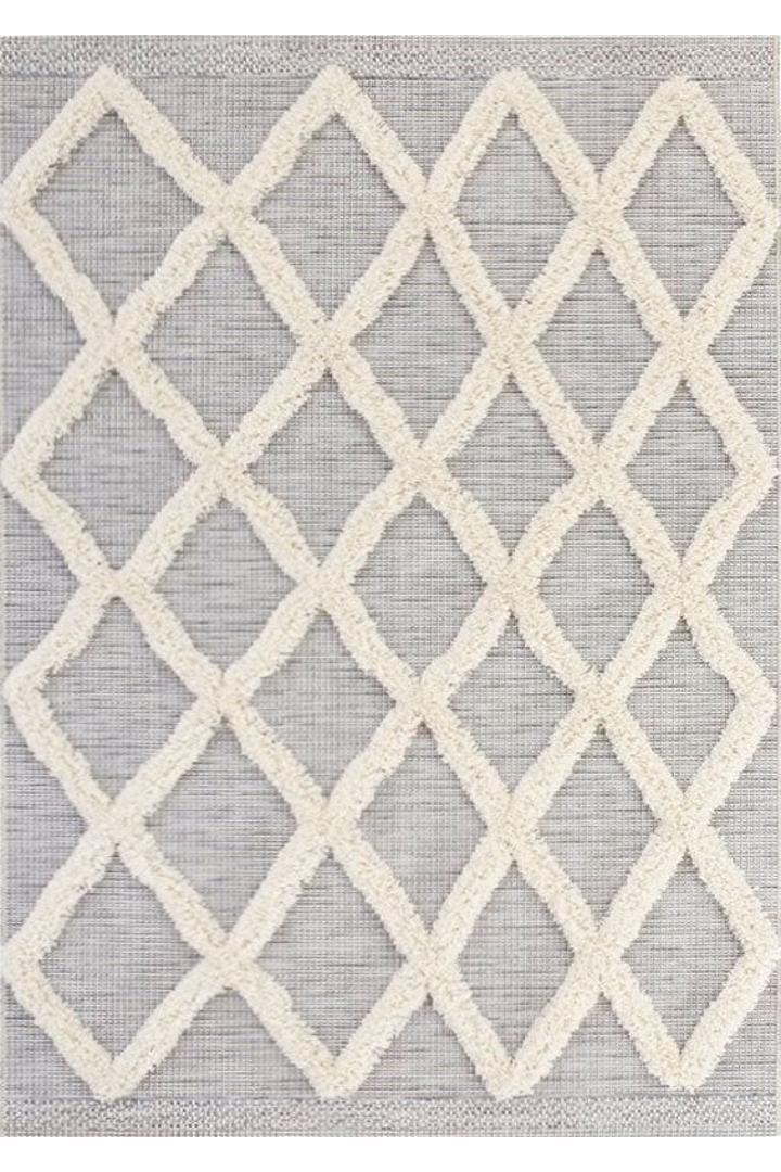 Elizabeth Geometric Rug - 104 Grey