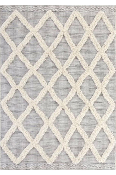 Elizabeth Geometric Rug - 104 Grey