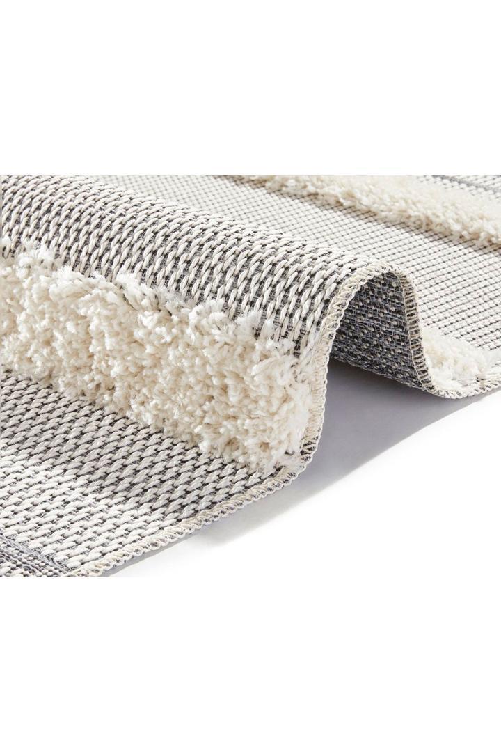Elizabeth Striped Rugs - 9051-Cream-Black | Buy Rugs Online | Cyrus Rugs