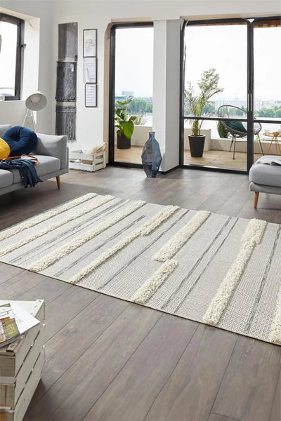 Elizabeth Geometric Rug - 105 Grey