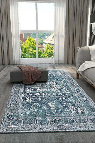 Empire Distressed Rug - 102 Blue