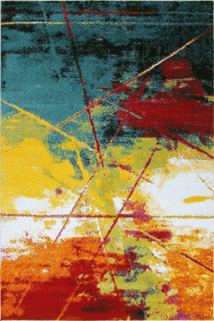 Esatto Abstract Brush strokes Rug - 101 Multicolours