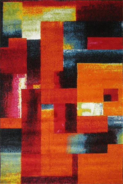 Esatto Abstract Brush strokes Rug - 103 Multicolours