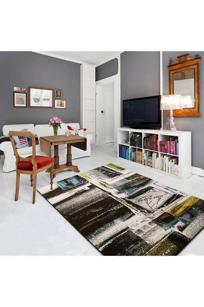 Esatto Abstract Brush strokes Rug - 105 Multi-colour