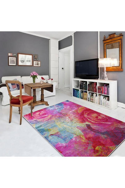 Esatto Abstract Brush strokes Rug - 113 Multicolours