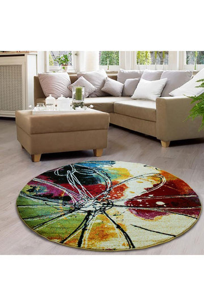 Esatto Abstract Brush strokes Rug - 107 Multicolours