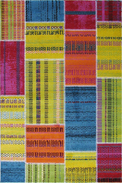 Esatto Abstract Brush strokes Rug - 115 Multicolours
