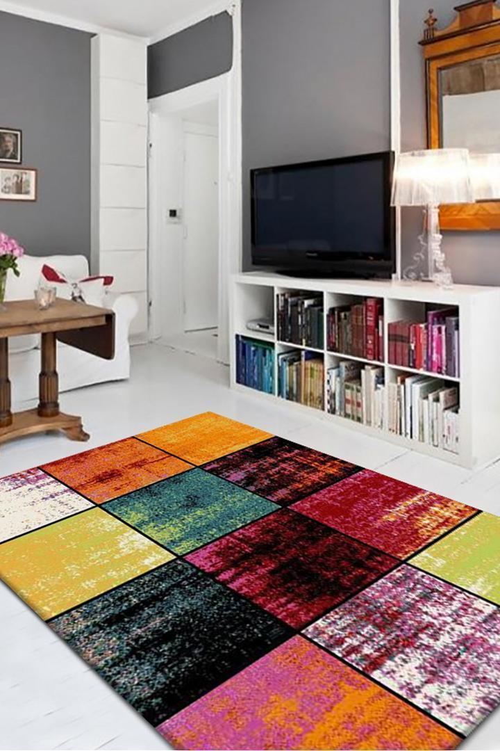 Esatto Abstract Brush strokes Rug - 117 Multicolours