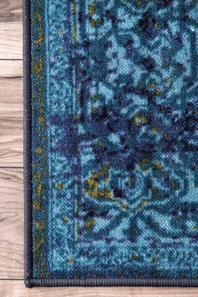 Evoke Distressed Rug - 108 Blue