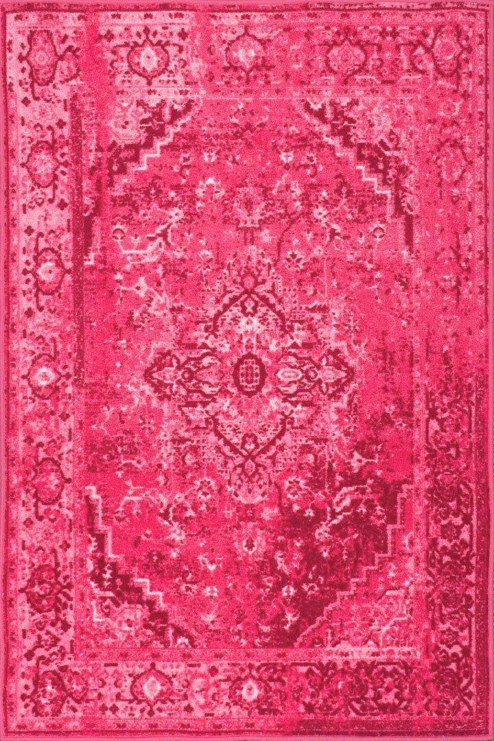 Evoke Distressed Rug - 106 Pink