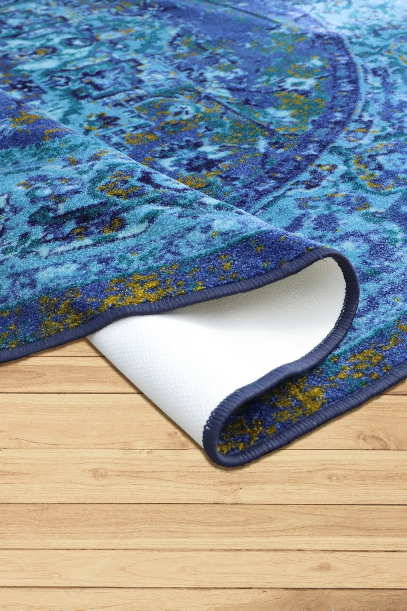 Evoke Distressed Rug - 108 Blue