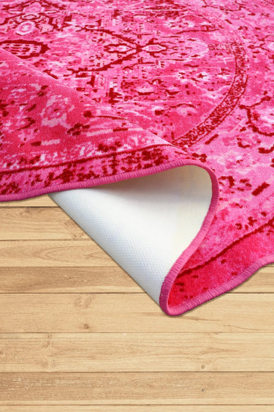 Evoke Distressed Rug - 106 Pink