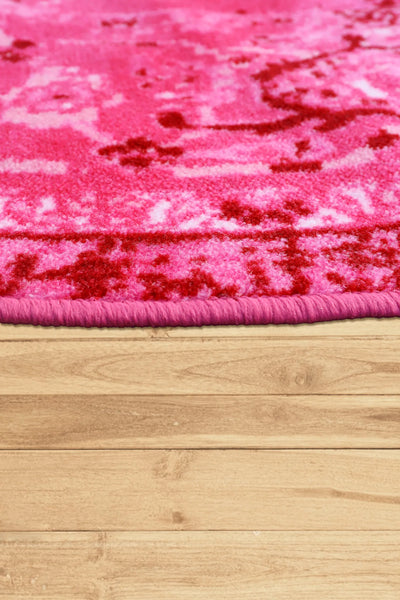 Evoke Distressed Rug - 107 Pink