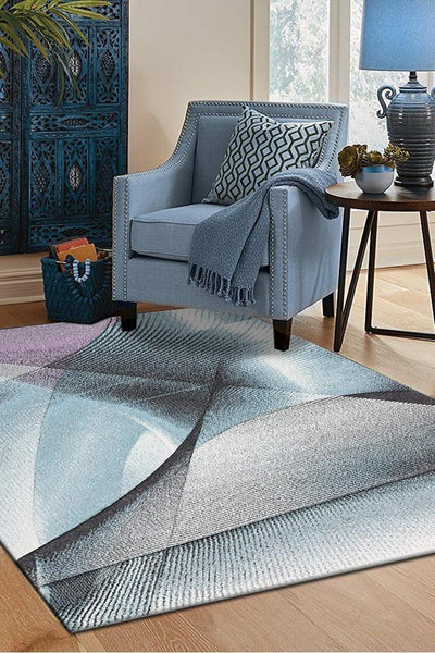 Fantasy Abstract Rug - 116 Blue