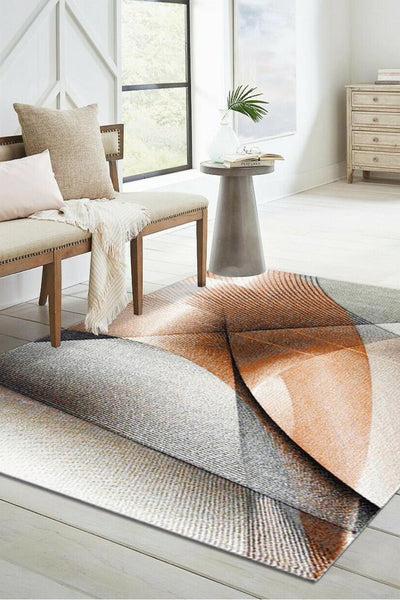 Fantasy Abstract Rug - 120 Orange