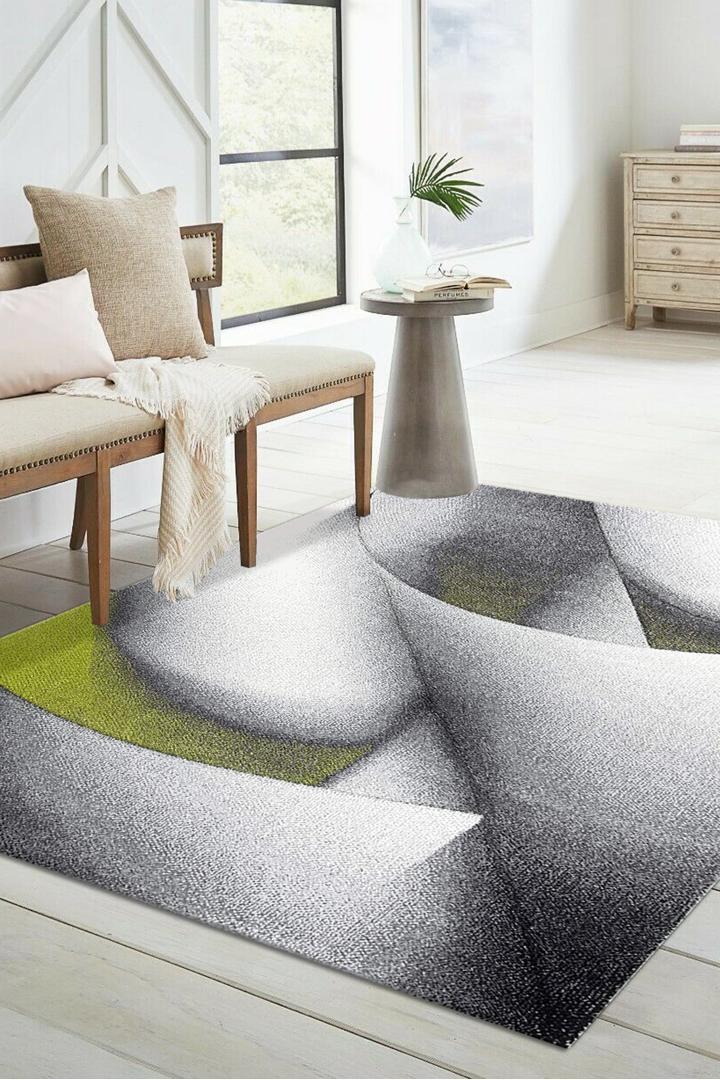 Fantasy Abstract Rug - 123 Green