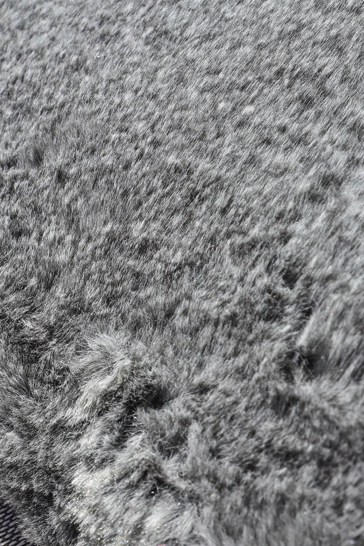Faux Bunny Fur Rug  - N5-Grey