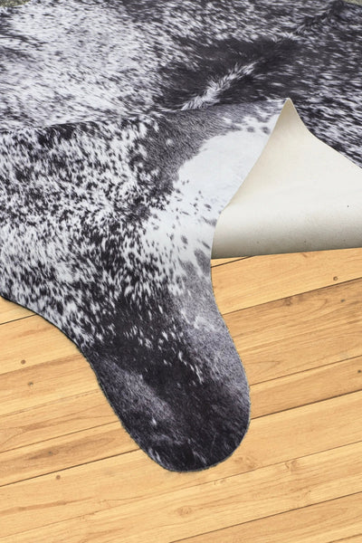 Faux Cowhide  - 165-Charcoal