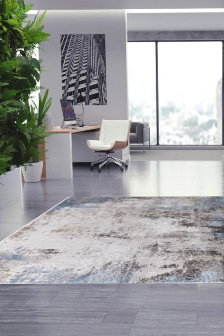 Fusion Embossed Rug - 102 Blue