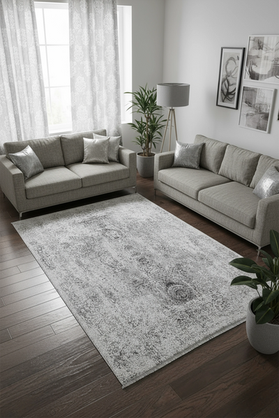 Fusion Embossed Rug - 104 Grey
