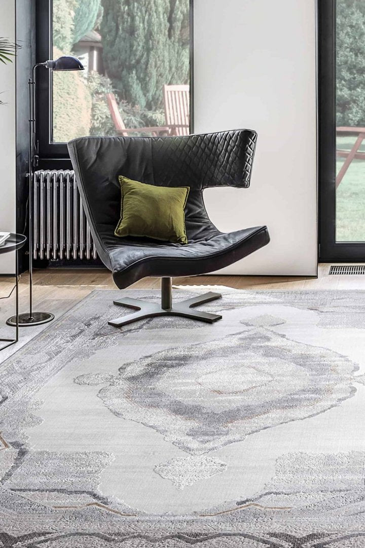 Fusion Embossed Rug - 105 Grey