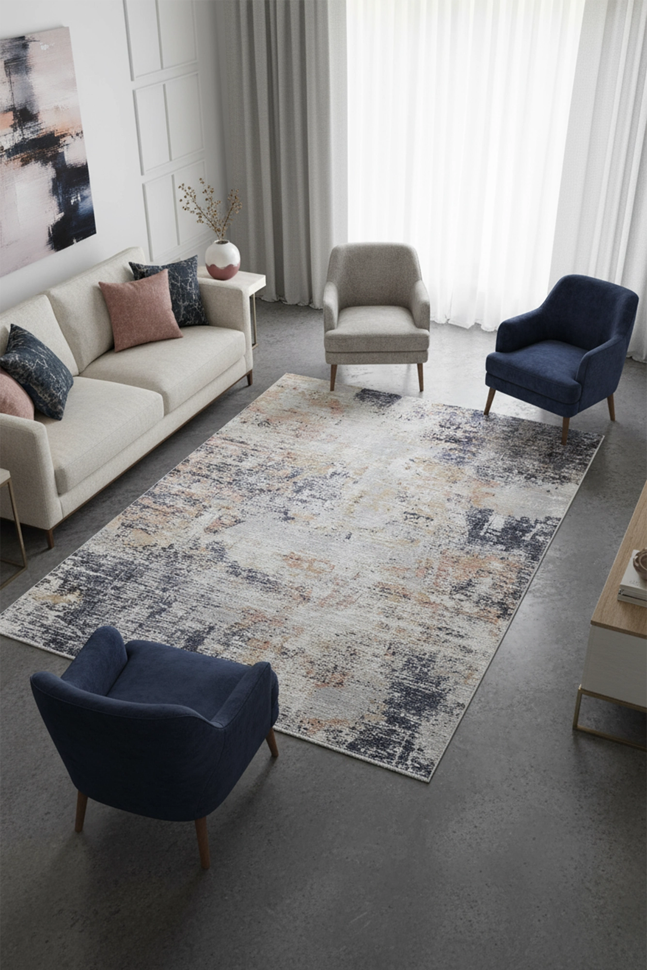 Fusion Embossed Rug - 112 - Multicolour