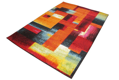 Esatto Abstract Brush strokes Rug - 103 Multicolours