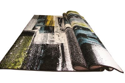 Esatto Abstract Brush strokes Rug - 105 Multi-colour