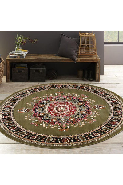 Gino Traditional Rug - 126 Green