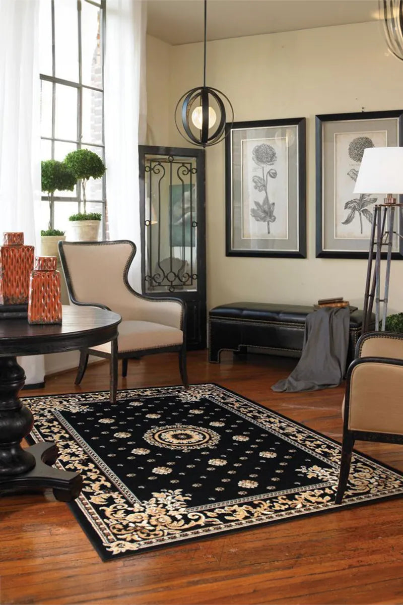 Gino Traditional Rug - 117 Black