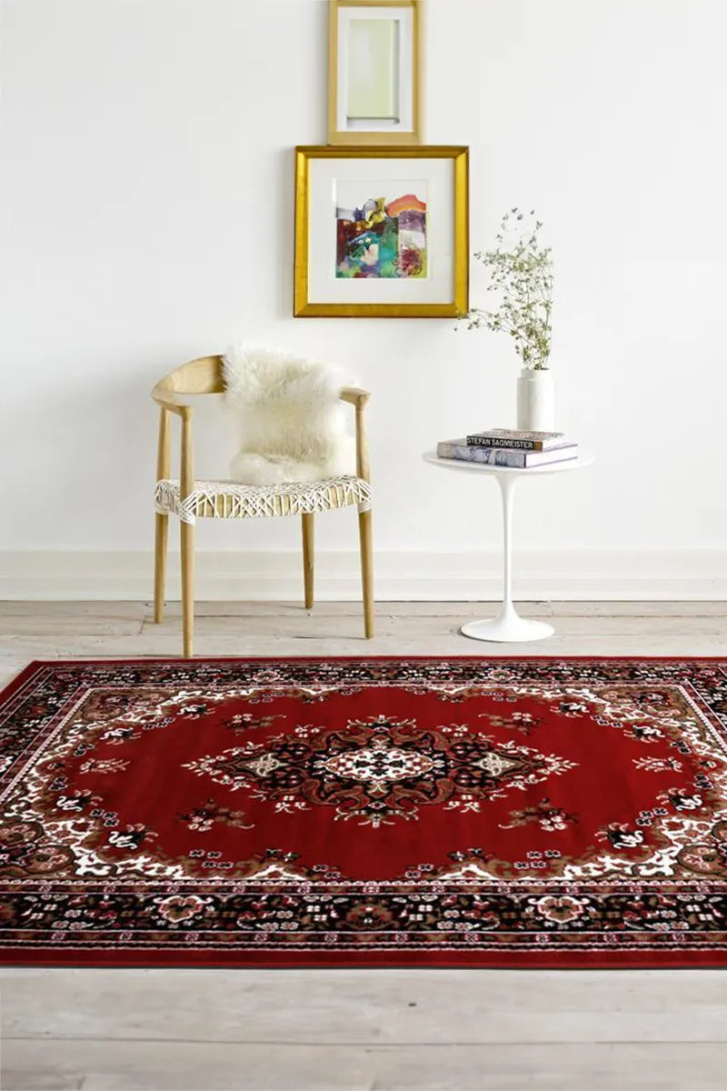 Gino Traditional Rug - 132 Red