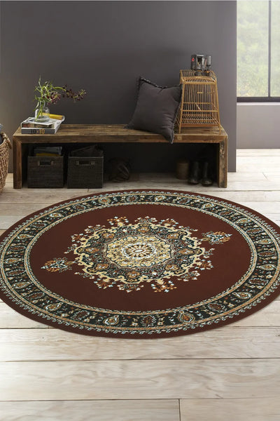 Gino Traditional Rug - 123 Brown