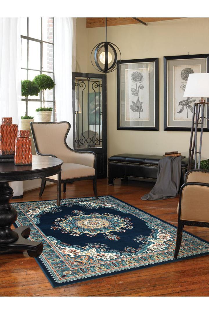 Gino Traditional Rug - 128 Blue