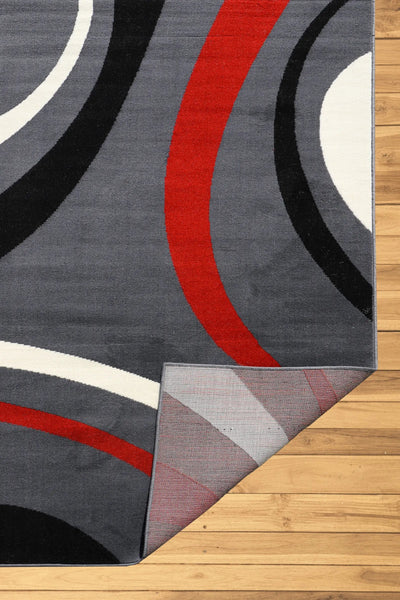 Gino Abstract Rug - 101 Red