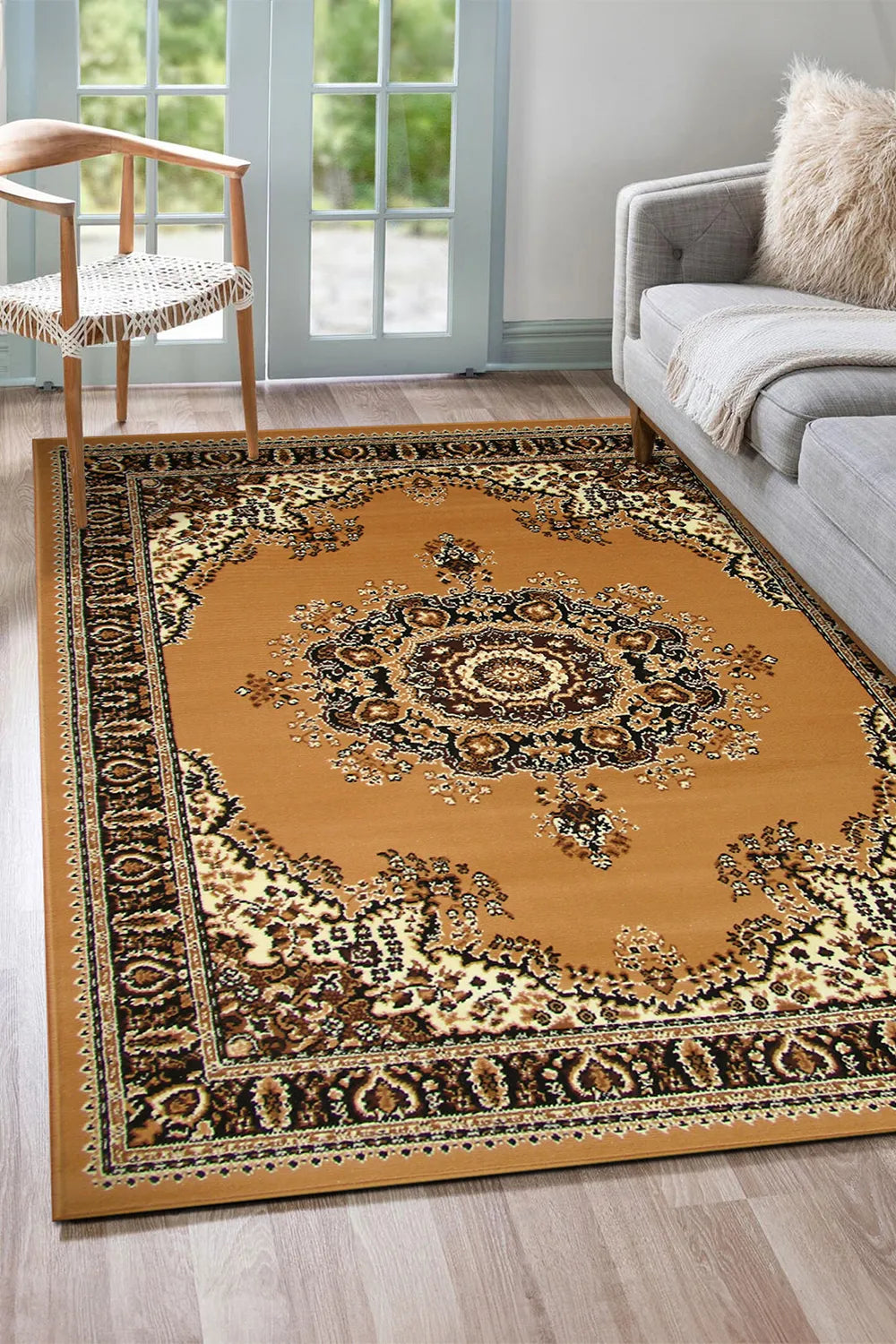 Gino Traditional Rug - 124 Brown