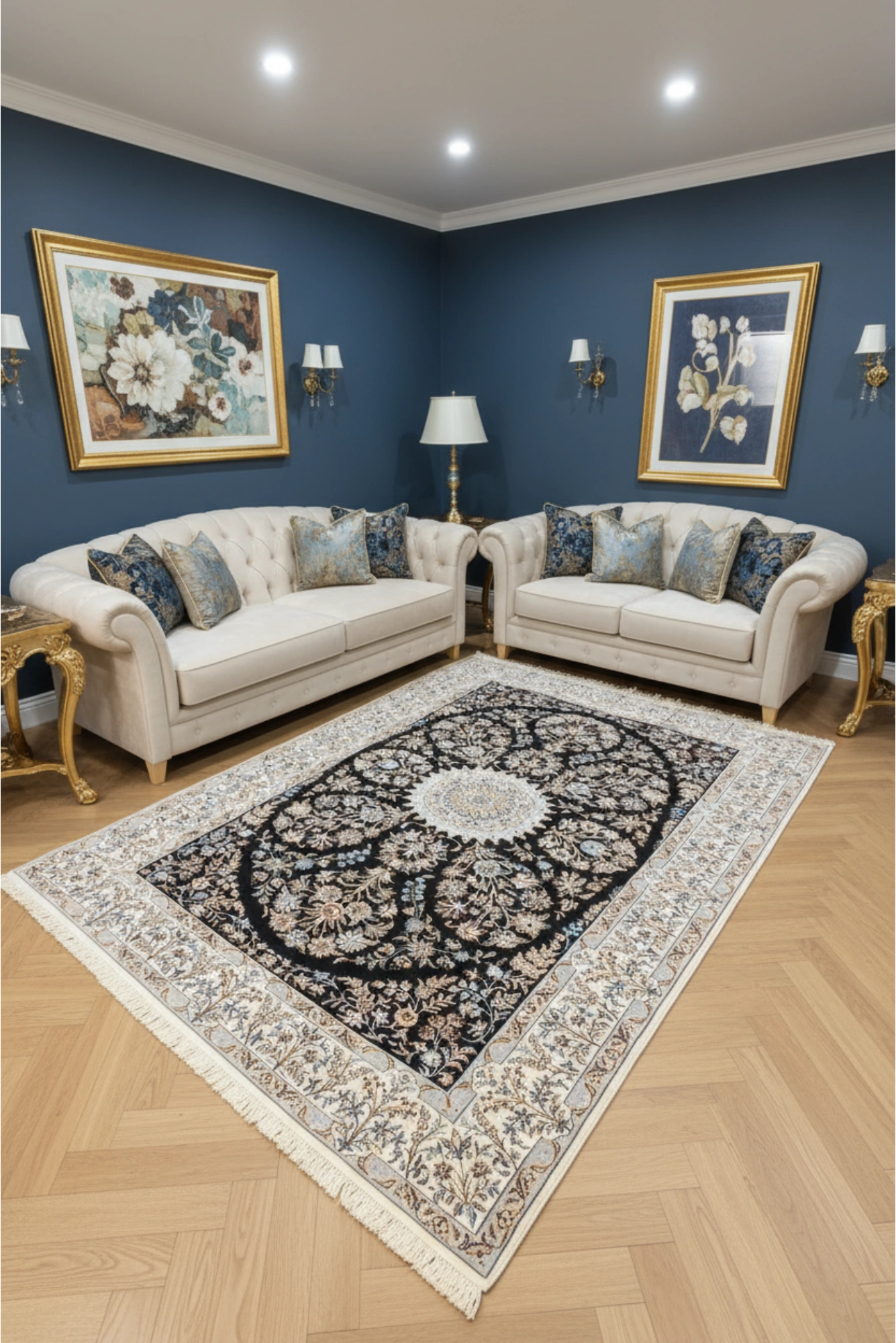 Habibian Oriental Hand Knotted Wool & Silk Rug 240x156