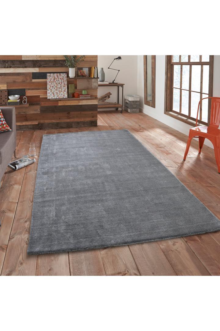 Hamilton Plain Wool Rug - 101 Grey