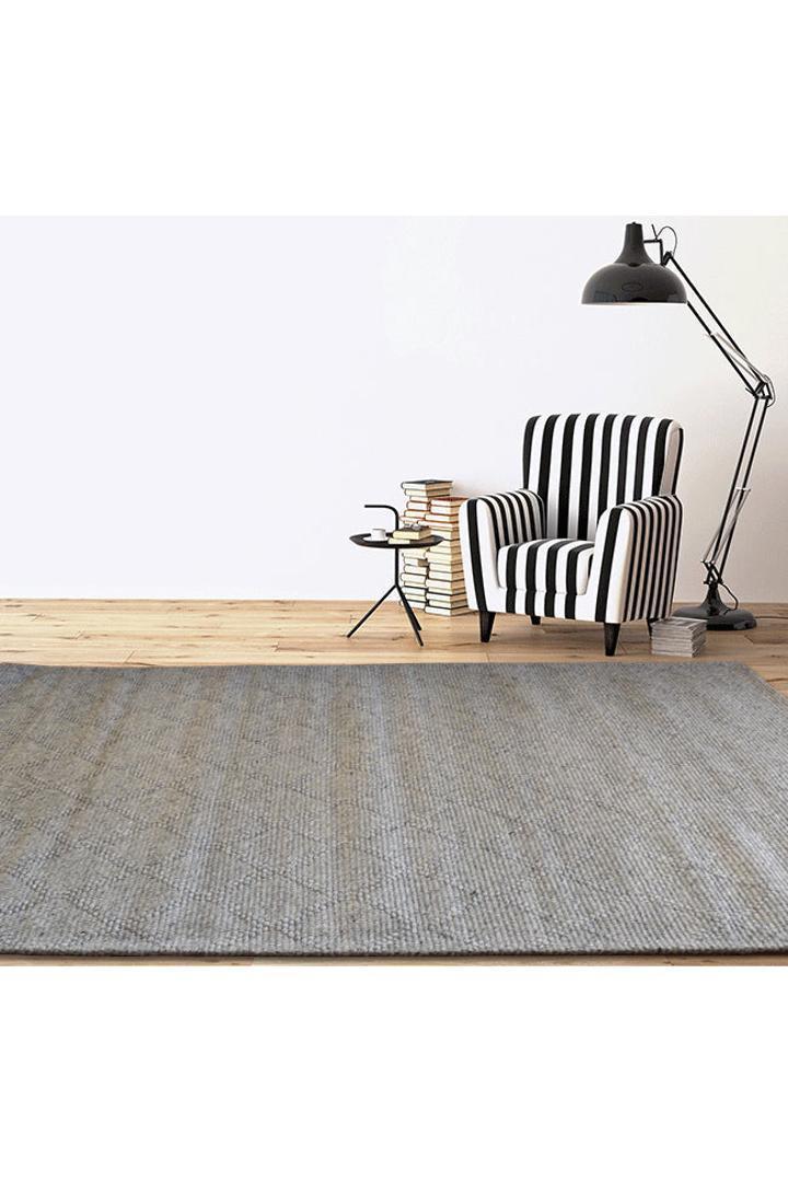 Hampton Handwoven Rug - 107 Grey