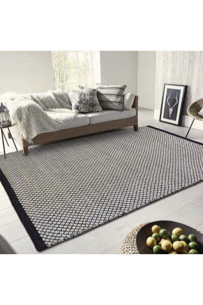 Hampton Handwoven Rug - 103 Grey