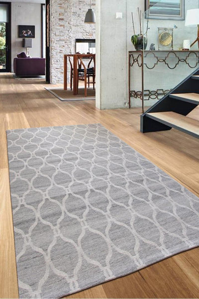 Hampton Handwoven Rug - 114 Grey