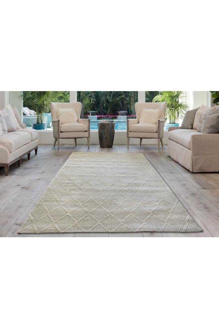 Hampton Handwoven Rug - 118 Grey