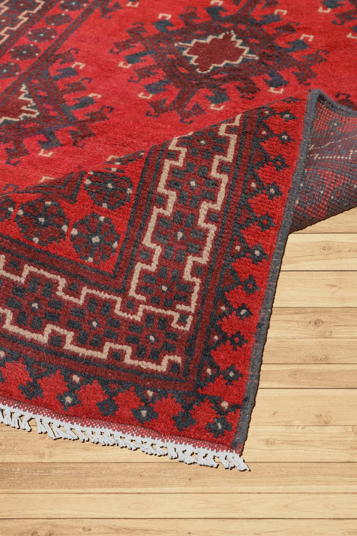 Baluch Hand Knotted Wool Runner - 144x99 cms