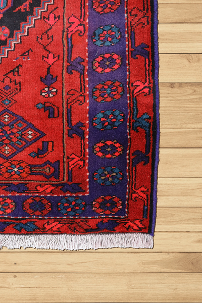 Zanjan - Persian Hand Knotted Wool Rug - 227x130 cms