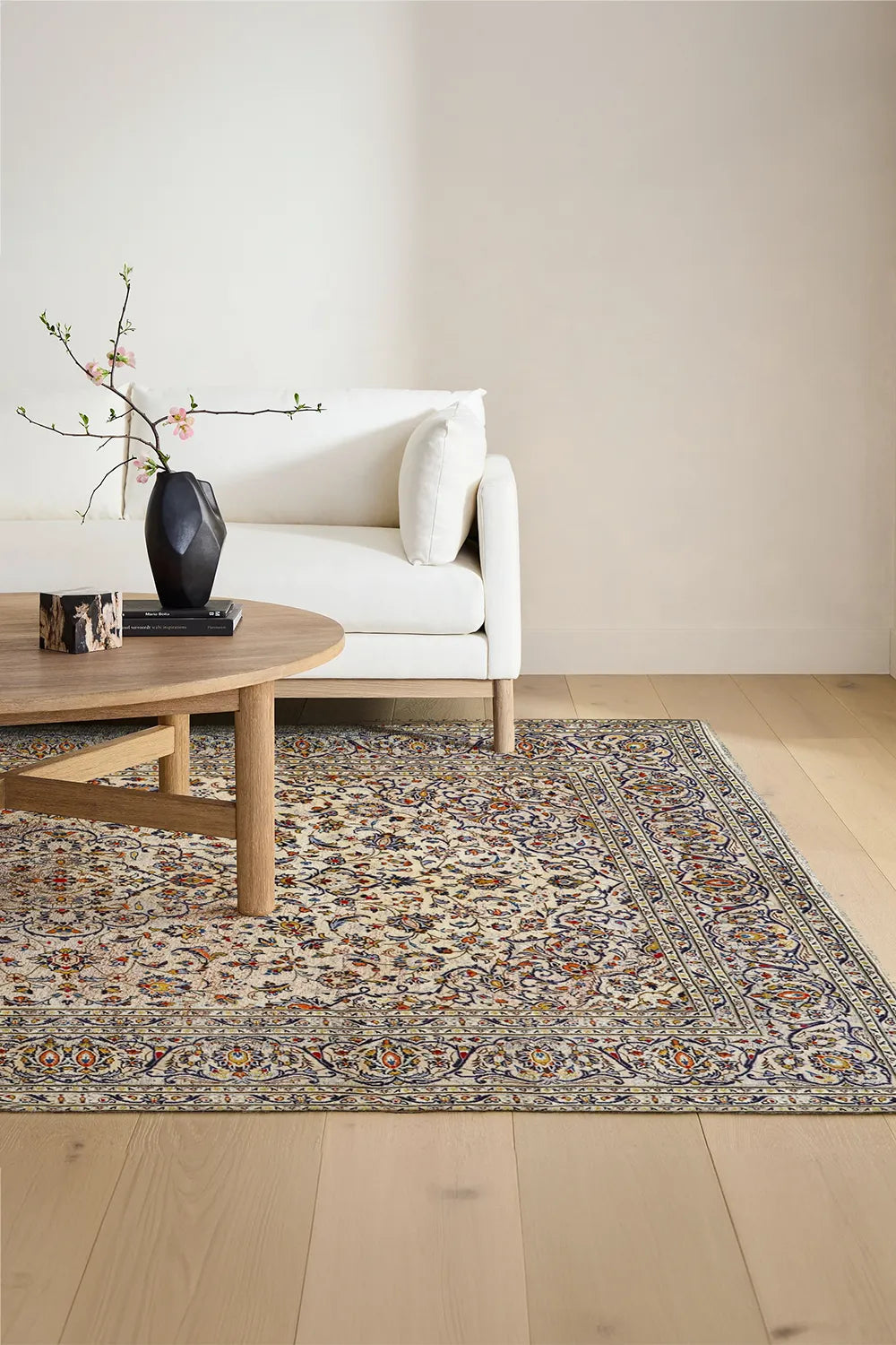 Kashan - Hand Knotted Wool Rug - 300x207cms