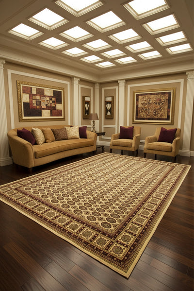 Hereke Traditional Oriental Rug - Gold
