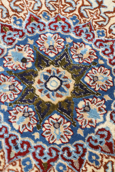 Kashan Medallion Hand-Knotted Wool - 300x198 cms