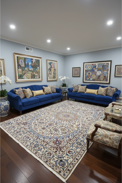 Nain - Persian Hand Knotted 100% Wool Rug - 290x200 cms